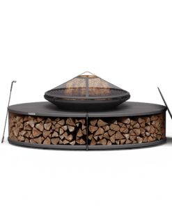 Blumfeldt Firebowl Ebeko 3 az 1-ben, grillsütőként vagy asztalként is használható, grillrács + szikravédő