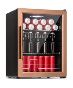 Klarstein Beersafe XL, hűtőszekrény, 60 literes, 2 polc, dupla hőszigetelt panorámaajtó, rozsdamentes acél
