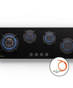 Klarstein Goldflame 4 Slim, gáz főzőlap, 4 égő, önálló, földgáz/propán, rozsdamentes acél