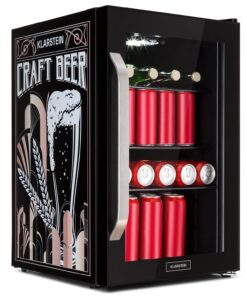 Klarstein Beersafe 70 Craft Beer Edition, hűtőszekrény, 70 liter, üvegajtó, rozsdamentes acél