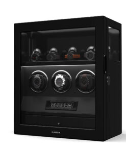 Klarstein SecureTouch óratekercselő, 3+4 óra, Mabuchi motor, zongoralakk, 41 üzemmód, zár, LED-ek