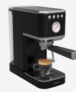 Klarstein SteelPresso Slim kávéfőző, portafilter, tartozékokkal együtt