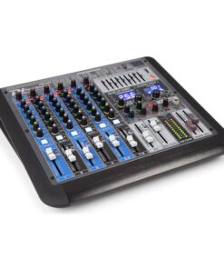 Power Dynamics PDM-S804 8-csatornás keverőpult, DSP/MP3, USB port, bluetooth vevő