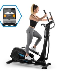 Capital Sports Helix Pro, elliptikus tréner, lendkerék 12 kg, Bluetooth, Kinomap alkalmazás