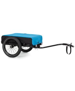 KLARFIT Companion, rakomány utánfutó, 40kg/50liter, kerékpár utánfutó, kézikocsi, fekete