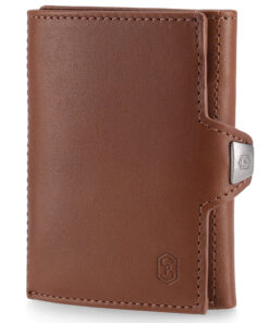 Slimpuro TRYO Slim Wallet 5 kártya zsebbel az érmék számára, 9,2 x 2,2 x 7,5 cm (SZ x M x H), RFID védelemmel