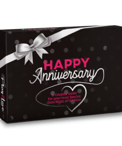 Spielehelden Happy Anniversary Black Edition, Kártyajáték pároknak, 110 kérdés, Ajándékdoboz angol nyelvű