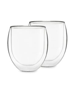 Feelino Ice set 2, teáspohár, 2 db, 400 ml, kiváló minőségű boroszilikát üveg, mosogatógépben mosható