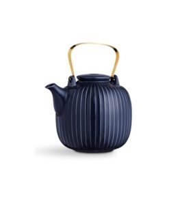 Hammershoi sötétkék porcelán teáskanna, 1,2 l - Kähler Design