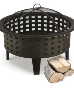 Blumfeldt Boston, tűzrakóhely, tűzhely, Ø60 cm, acél, befeketített