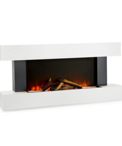 Klarstein Studio Light & Fire 1, elektromos kandalló, 1000/2000 W, MDF, távirányító, fehér