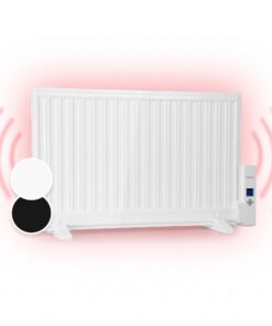 OneConcept Wallander, olajradiátor, 800 W, termosztát, olajfűtés, ultra lapos design, fehér