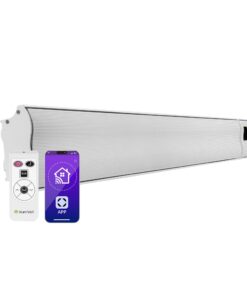 Blumfeldt Cosmic Beam Smart 24, infravörös hősugárzó, 2400 W, vezérlés applikáción keresztül, fehér