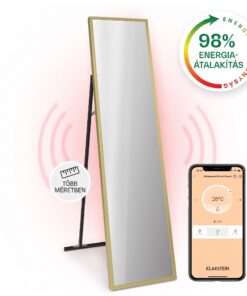 Klarstein La Palma 900 smart, infravörös hősugárzó, 40 x 160 cm, 900 W, tükörállvány