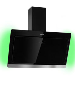 Klarstein Aurora Eco 90, páraelszívó, 90 cm, falra szerelhető, 585 m³/h, A+, érintéses vezérlés, fekete
