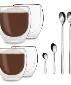 Feelino DUOS Jumbo, duplafalú pohár, 2 x 310 és 410 ml, kanállal