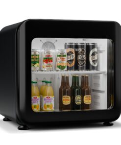 Klarstein Audrey Evo italhűtő, retro kivitel, üvegajtó, 45 L, EEK C