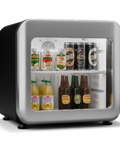 Klarstein Audrey Evo italhűtő, Rretro kivitel, üvegajtó, 45 L, EEK C