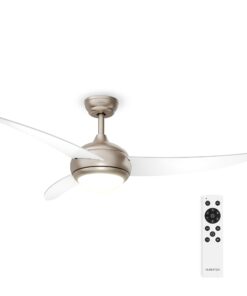 Klarstein El Paso mennyezeti ventilátor világítással | 132 cm | 35 W | Csendes működés | Fa