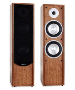 Auna Linie-300-WN hifi torony hangfal, 80 W RMS, dió