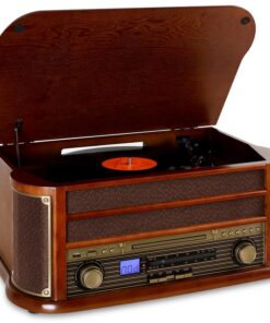 Auna Belle Epoque 1908 Retro sztereórendszer Bluetooth, USB, CD, MP3