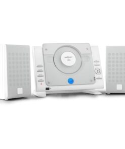 OneConcept Vertical 70, sztereó rendszer, CD, USB, MP3, AUX, fehér