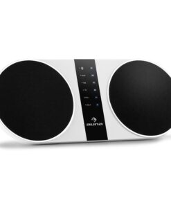 Auna F4 Stereo, formatervezett bluetooth hangfal USB AUX FM/AM akkumulátor microSD