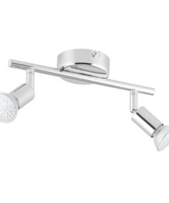 Lightcraft Kvalfoss 2, 2 x 3 W, 250 lm, pontlámpa, LED, forgatható, dönthető, króm, A+ osztály
