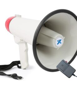 Vonyx MEG040, megafon, 40 W, sziréna, mikrofon, működtetés elemekkel, pánt