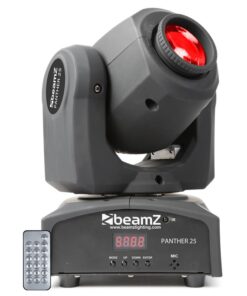 Beamz Panther 25 LED Spot Movinghead fényhatás, 7 gobo minta, 7 szín, távirányító