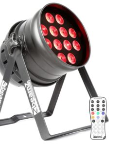 Beamz BPP220, LED PAR reflektor, 64 12 x 12 W-tos négy az egyben LED dióda, távirányító mellékelve