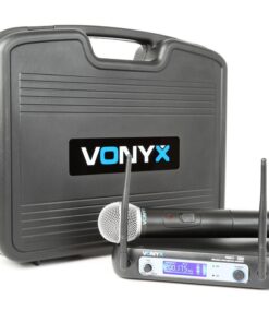 Vonyx WM511, 1  csatornás VHF adó rendszer, koffer mellékelve