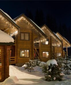 Blumfeldt ICICLE-480-WW LED karácsonyi megvilágítás, jégcsapok, 24m, 480 LED égő, melegfehér szín