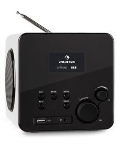 Auna Radio Gaga, internetrádió, WiFi/LAN, DAB/DAB+, FM, USB, AUX, fehér