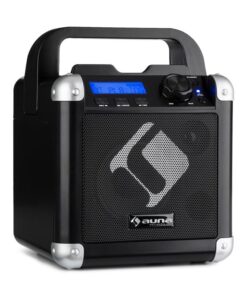 Auna BC-1 karaoke rendszer, bluetooth, akkumulátor, fogantyú, USB, AUX-IN, fekete