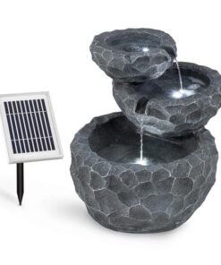 Blumfeldt Murach kaskádos szökőkút akkumulátoros működéssel, 2 kW, napelemes, 3 LED-del
