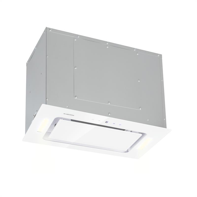 Klarstein Hektor, páraelszívó, beépíthető, 52 cm, 467 m³/ó elszívó teljesítmény, LED, érintőképernyős, üveg