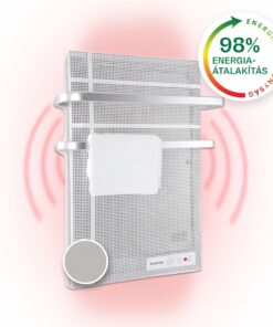Klarstein Hotrod, infravörös hősugárzó, 60 x 80 cm, 1000 W, 20 m², IP24, acél