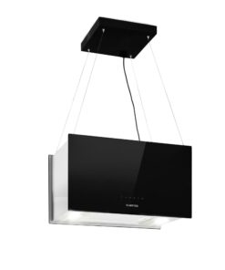 Klarstein Kronleuchter L, mennyezeti páraelszívó, 60 cm, 577 m³/ó, LED, érintőképernyős, fekete