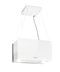 Klarstein Kronleuchter L, mennyezeti páraelszívó, 60 cm, 577 m³/ó, LED, érintőképernyős, fehér