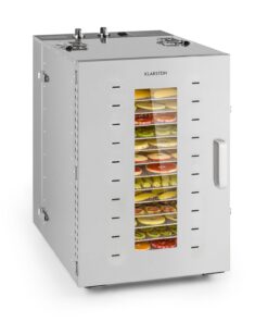 Klarstein Master Jerky 16 aszalógép 1500W 40-90 °C 15 órás időzítő rozsdamentes acélból