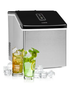 Klarstein Clearcube jégkockagép tiszta jég 13kg/24h rozsdamentes acél fekete