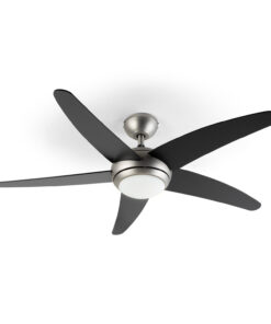 Klarstein Bolero, 2 az 1-ben mennyezeti ventilátor, 134 cm, lámpa, 55 W, távirányító, fekete
