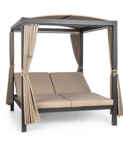 Blumfeldt Eremitage Double XL napozóágy, 2 fő, fém váz, tető, függöny
