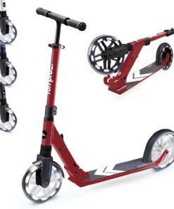 Fun pro FIVE Deluxe roller 10 éves kortól Összecsukható, állítható magasságú hordszíj Súrlódó fék