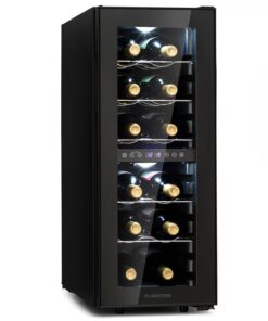 Klarstein Shiraz 12 Duo borhűtő 2 zónás 42L/12 palack 5-12 / 12-18 °C érintőképernyővel