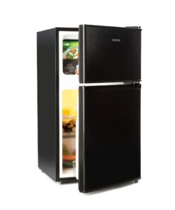 Klarstein Big Daddy Cool, kombinált hűtőszekrény, 61/26 literes, 40 dB, E energiahatékonysági osztály, fekete