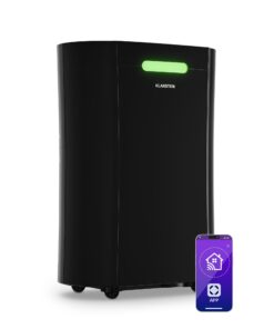 Klarstein AeroDry Smart 12 párátlanító, 12 l/nap, 25-30 m², páratartalom érzékelő, irányítás alkalmazás segítségével, 135 m³/h