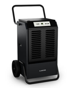 Klarstein DuraDry 90L páramentesítő, 90 l/nap, 120-180 m², rozsdamentes acél, mobil, 850 m³/h