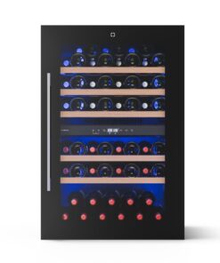 Klarstein Illuminosa beépíthető borhűtő | Dualzone | UV-védelem | 143 liter | 57 palack | 60 cm